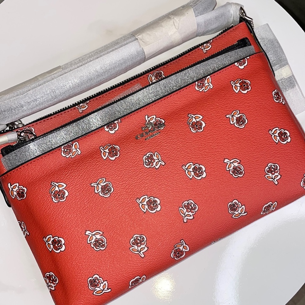 Sienna Rose Pop Ew Watermelon / Black Coated Canvas Cross Body Bag